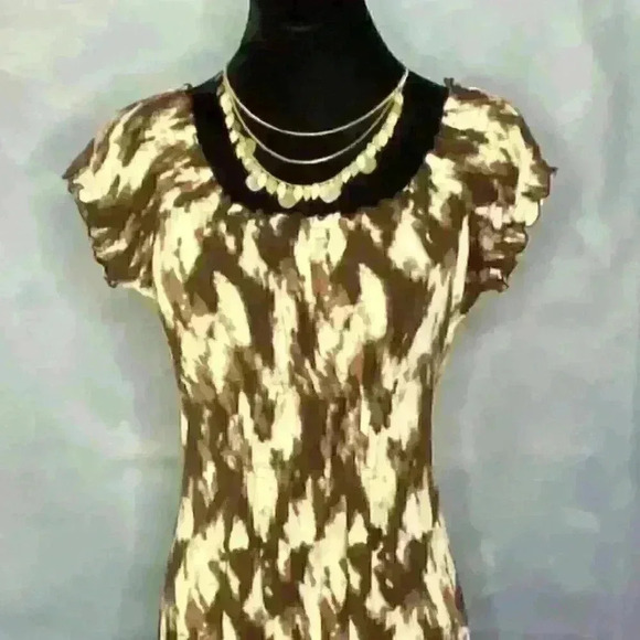 Michael Kors Ruffle Sleeve On or Off Shoulder Dress - Picture 1 of 10